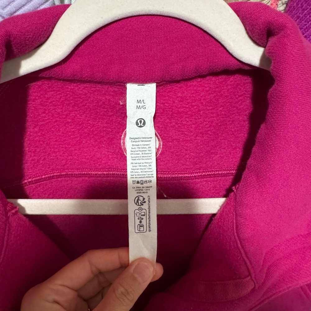 Lululemon Scuba oversized half zip funnel neck. M/L - Picture 3 of 3